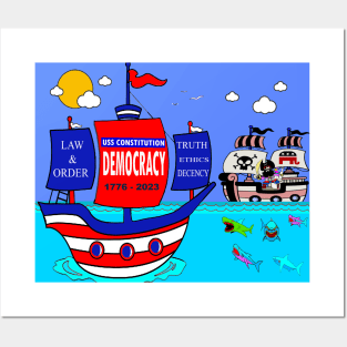 Heading in Dangerous Waters - Fight for Democracy Posters and Art